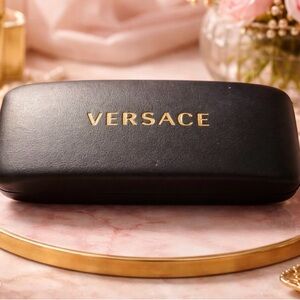 Versace Black Case with Gold Lettering